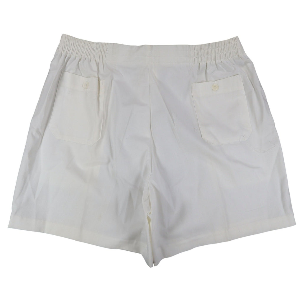 Jantzen Vintage Shorts Mens 38 White Poly Cotton Elastic Back Casual RN 37966 - take2supply