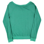 Jolt Owl Studded Thermal Top Womens Large Green Waffle Knit Raglan NWT - take2supply