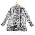 Tribal Cardigan Womens Small Gray Tie Dye Open Front Lightweight Jersey Knit NEW - take2supply