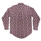 Wrangler 90s Rugged Wear Shirt Mens M Purple Cotton Leaf Print NWT R960LLV - take2supply