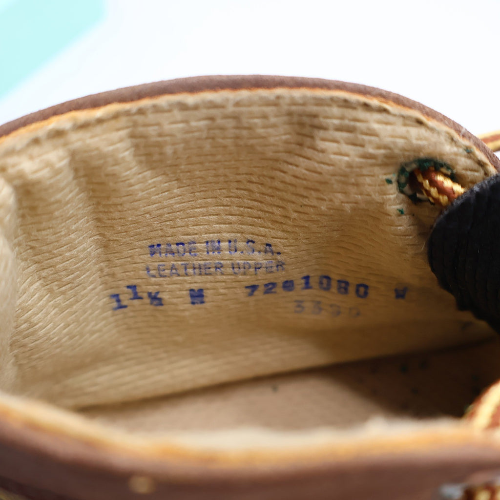 Willits Boots Kids Size 11.5 M Vintage 90s Brown Leather Deadstock Made in USA - take2supply