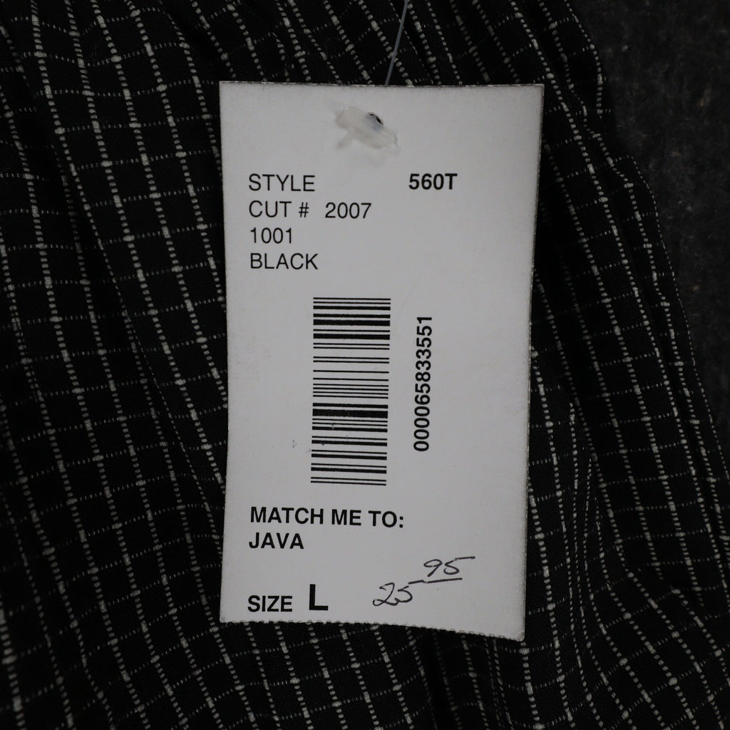 Southern Lady Pants Womens Large Black White Grid Check Elastic Waist NWT NOS - take2supply