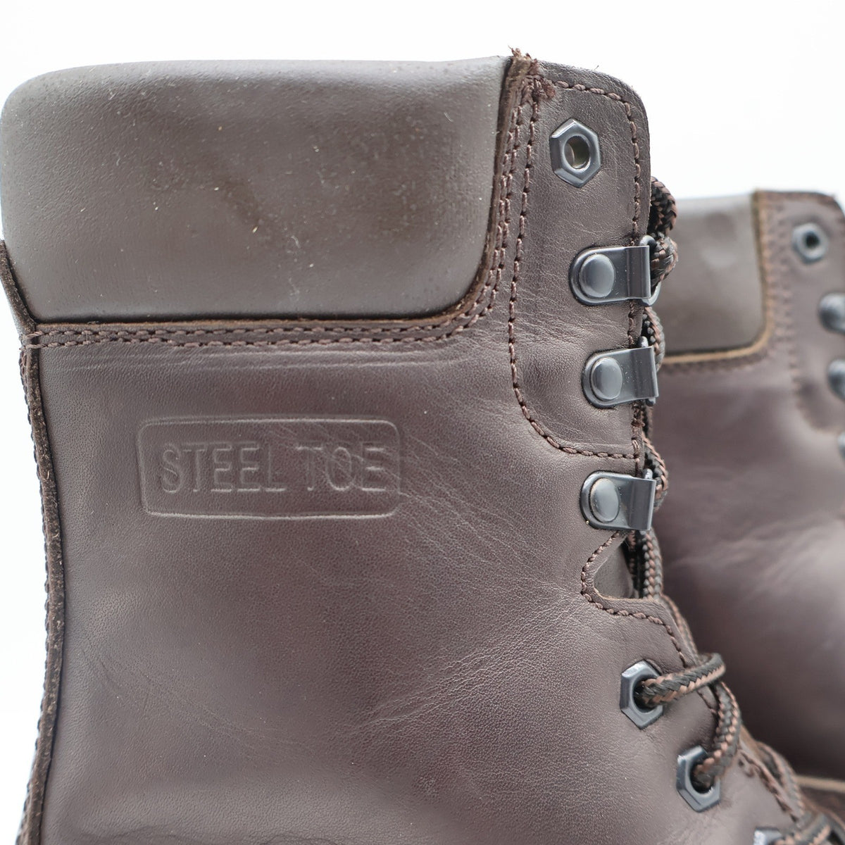 LaCrosse Caribou II Boots Mens 9 Vintage Brown Leather Steel Toe Thinsulate USA - take2supply