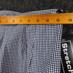 Southern Lady Pants Womens 14 Navy White Gingham Cotton Stretch Side Zip NWT NOS - take2supply