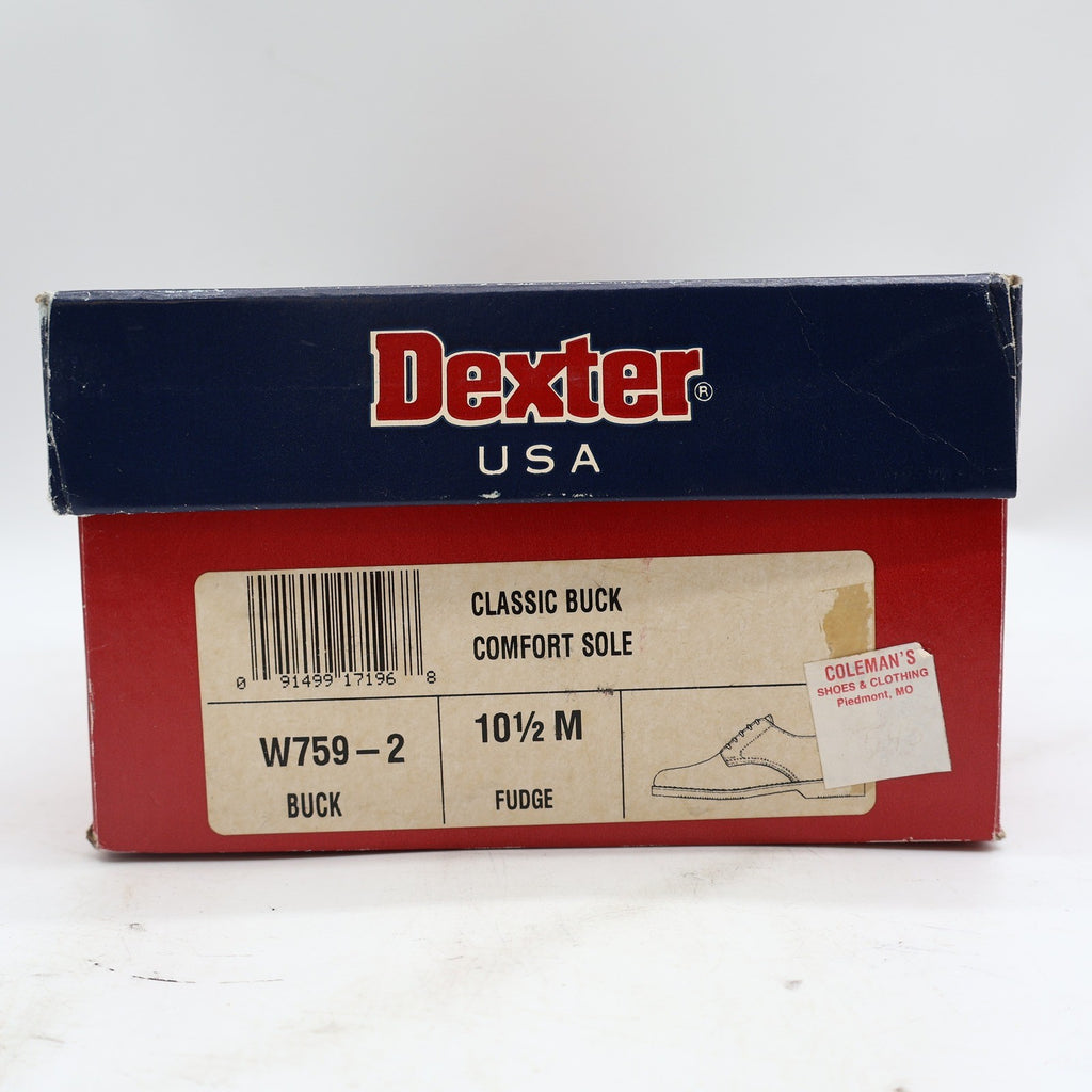 Dexter Classic Buck Mens 10.5 M Vintage Brown Leather Oxford Shoes Made in USA - take2supply