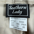 Southern Lady Vintage Pleated Shorts Womens 10 Khaki Twill NWT Deadstock 90s - take2supply