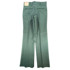 Maverick 70s Vintage Flare Trousers Mens 30x32 Green Polyester NWT Deadstock - take2supply