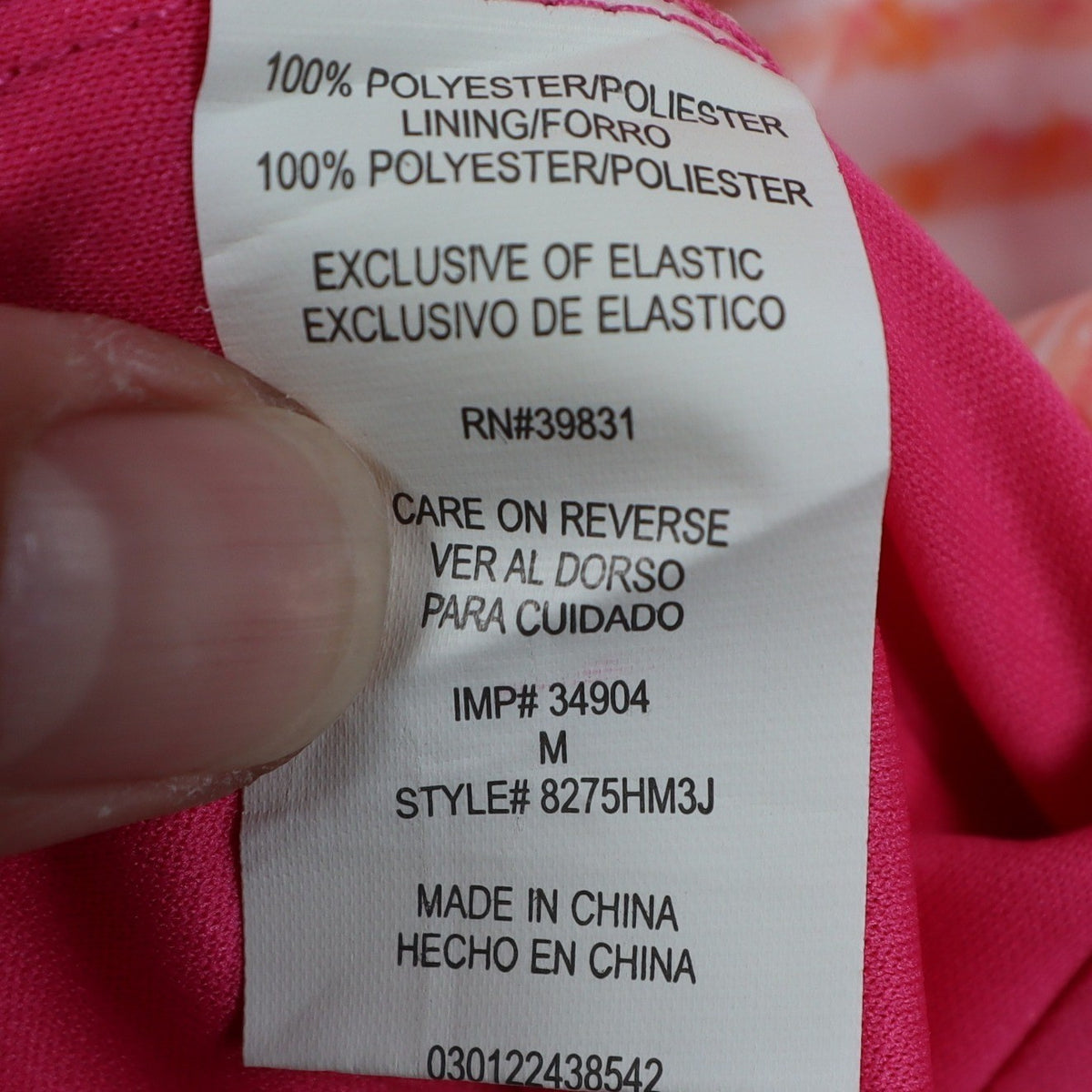 My Michelle One Shoulder Dress Womens Medium Pink Orange Abstract Print NWT - take2supply