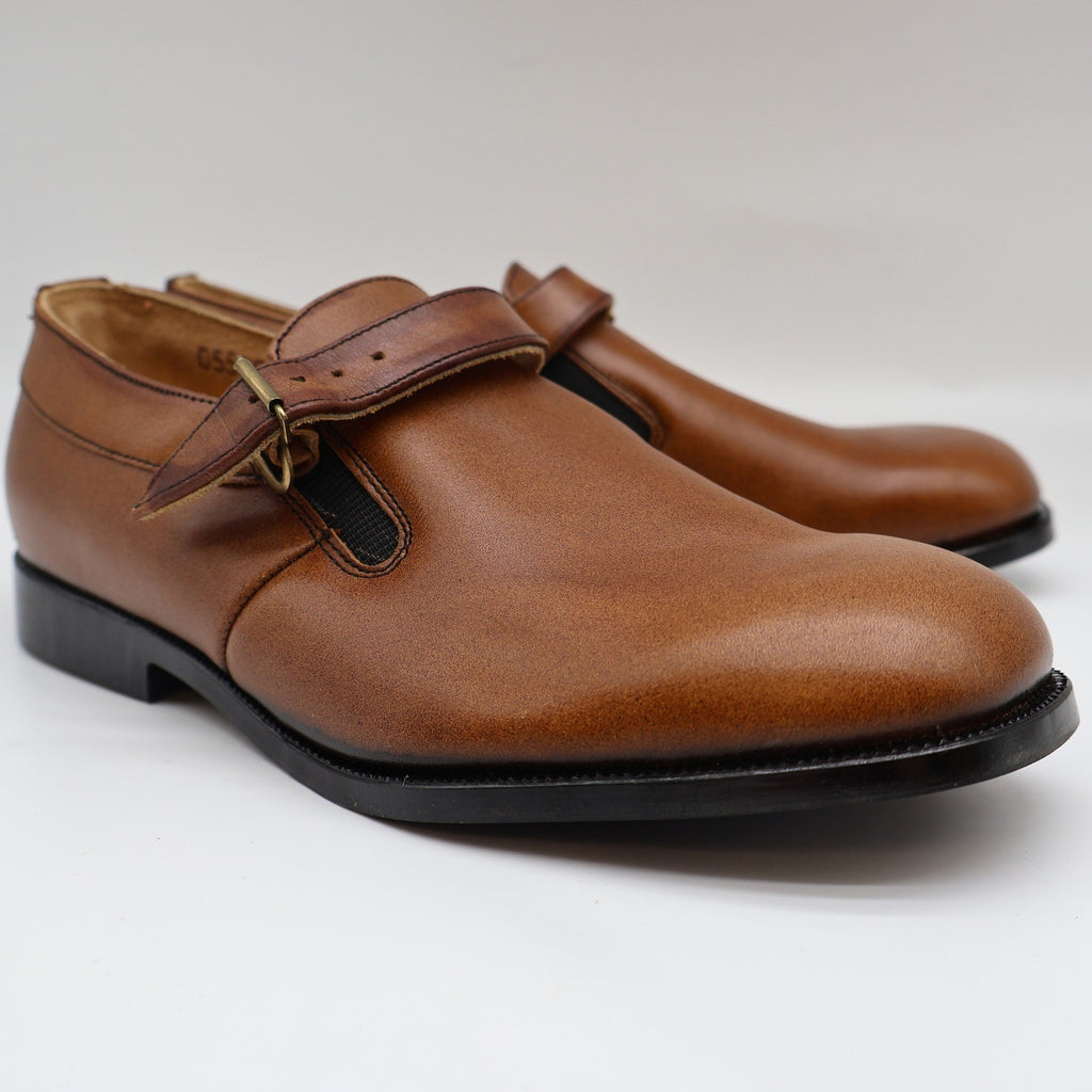 Young Explorers by Lyons Boys 13.5 Vintage Deadstock Leather Monk Strap Loafers - take2supply