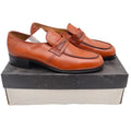 Barclay Penny Loafers Mens 8.5 D Vintage Brown Leather Moc Toe Made in USA - take2supply