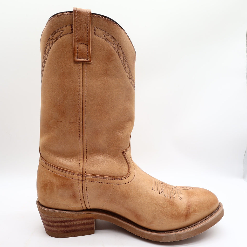 Laredo Y2K Western Boots Mens 12 D Tan Brown Leather Work Cowboy 2104 NIB - take2supply