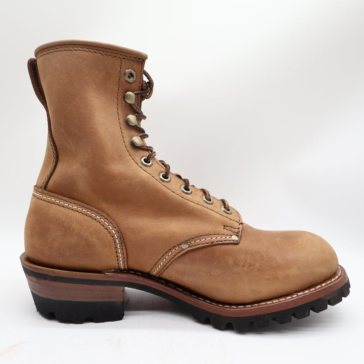 Carolina Logger Boots Mens 9 2E Brown Leather Steel Toe Work Boots NWT 8585 - take2supply