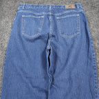 Lauren Jeans Co Ralph Lauren Jeans Womens 14 Blue Cotton Straight Classic Denim - take2supply