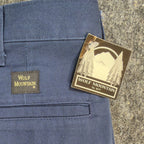 Wolf Mountain Key Shorts Mens 32 Navy Blue 100% Cotton Pleated Vintage USA NWT - take2supply