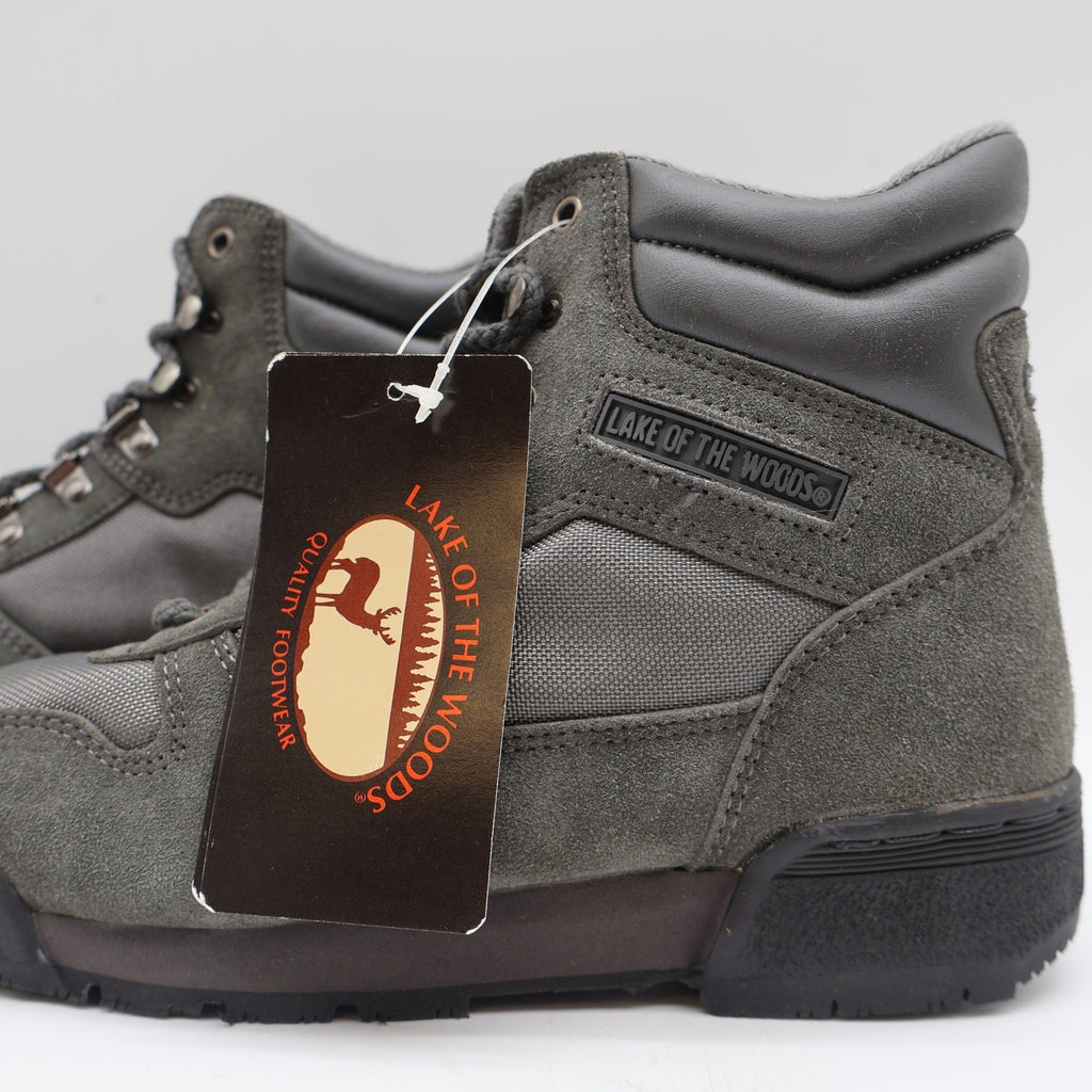 Lake Of The Woods 7000 Hiking Boots Mens 7M Vintage Deadstock Gray Leather Korea - take2supply