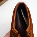 Walker Shoes Oxford Kids 11.5D Vintage Brown Suede Crepe Sole Deadstock 2646 - take2supply