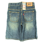 Levi's Y2K 549 Relaxed Straight Shorts Boys 7 Blue Denim NWT Adjustable Waist - take2supply