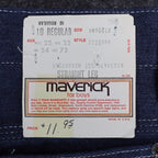 Maverick Straight Leg Jeans Boys 10 Reg Vintage Blue Cotton Blend Deadstock USA - take2supply