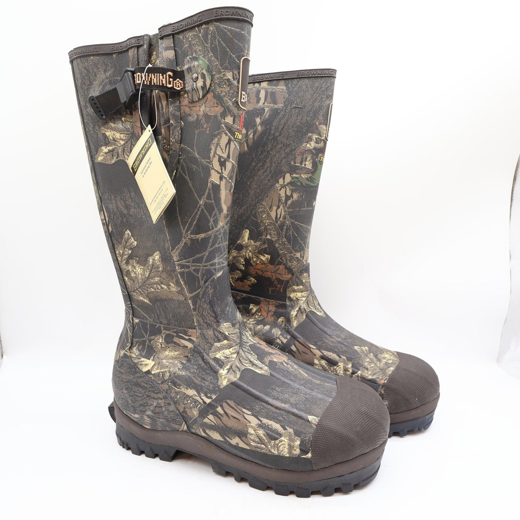 Browning 70100 Waterproof Rubber Boots Mens 8 Camo Hunting NWT - take2supply
