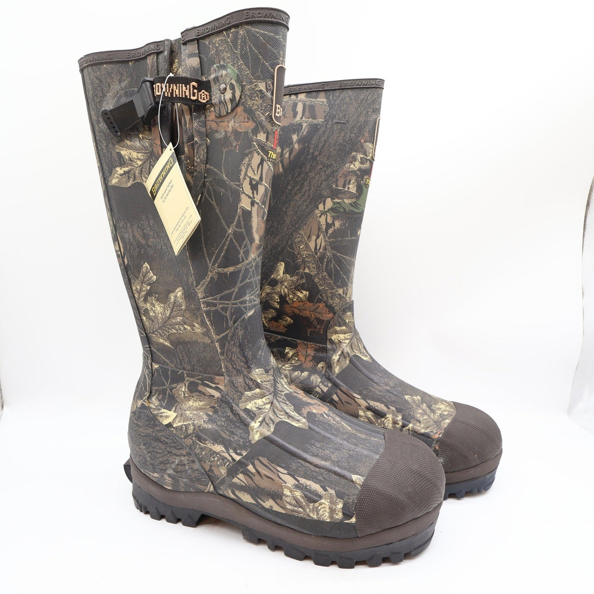 Browning 70100 Waterproof Rubber Boots Mens 8 Camo Hunting NWT - take2supply
