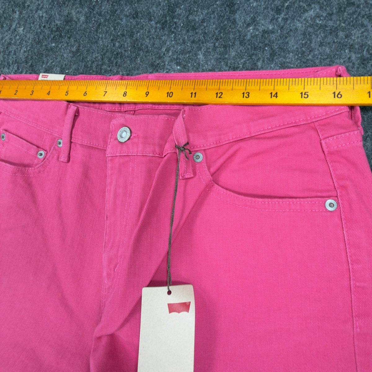 Levi's Women's 505 Straight Leg Jeans Size 12 Pink Cotton Blend NWT