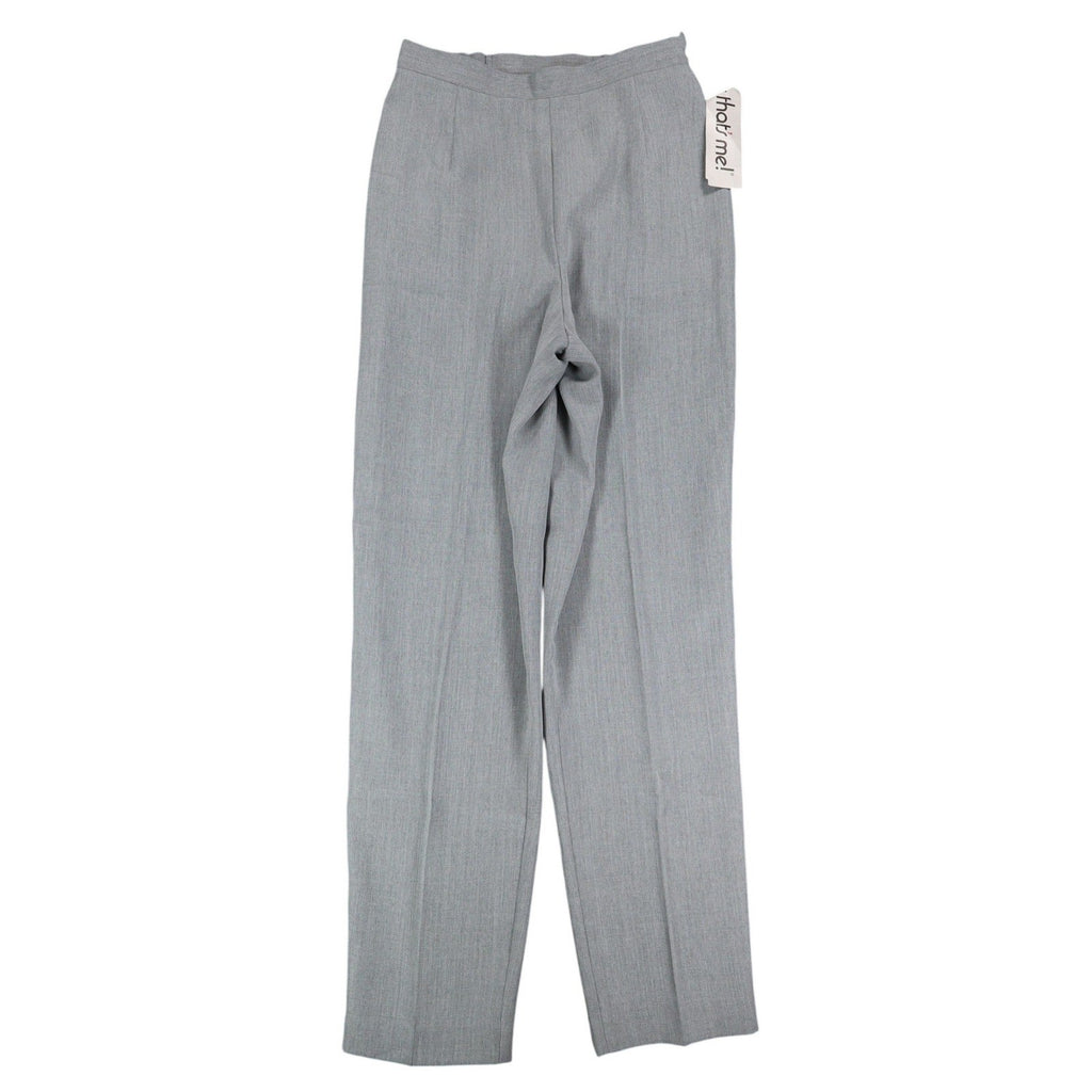 That's Me! Dress Pants Womens 8 Vintage 90s Steel Gray High Rise Straight Leg - take2supply