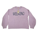 Hem & Thread Weekend Sweater Womens Large Lavender Fuzzy Eyelash Knit 31351 - take2supply