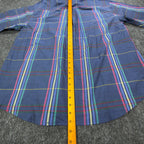 Salmon River Traders 90s Plaid Shirt Mens XL Blue Cotton Blend New C446 - take2supply