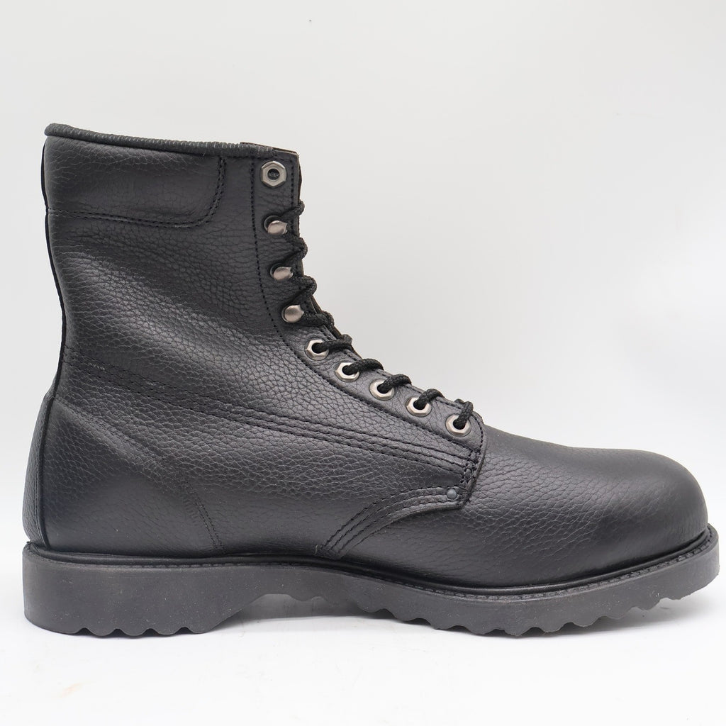 Walker SafetyFirst Steel Toe Work Boots Mens 13 D Vintage 90s USA Black Leather - take2supply
