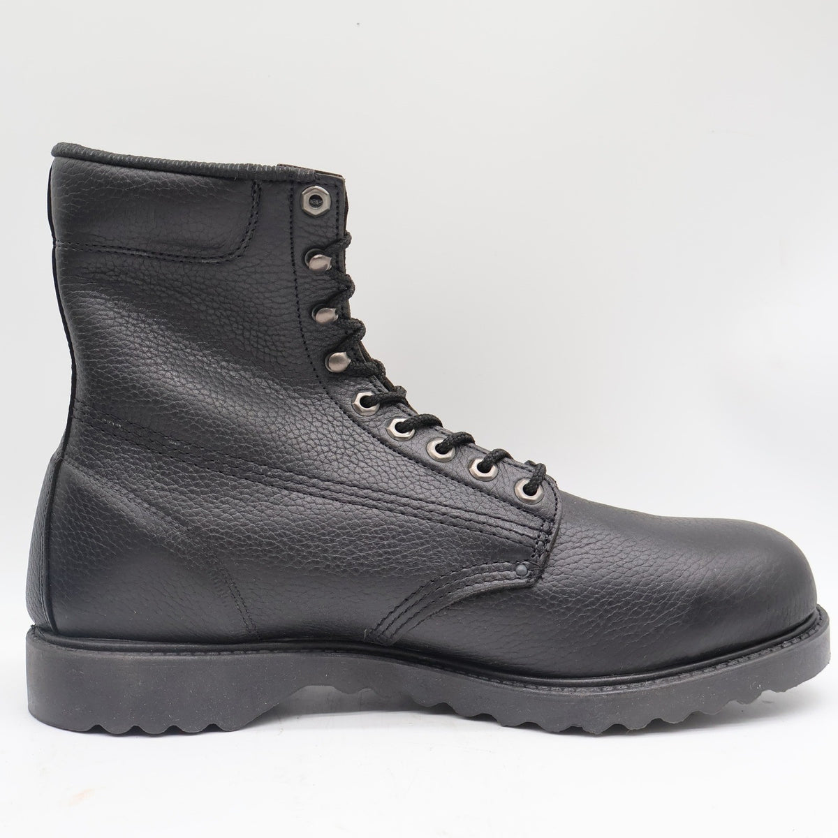 Walker SafetyFirst Steel Toe Work Boots Mens 13 D Vintage 90s USA Black Leather - take2supply