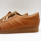 Sportiques Sneakers 7.5 Vintage Deadstock Brown Leather Gum Ripple Sole Romania - take2supply