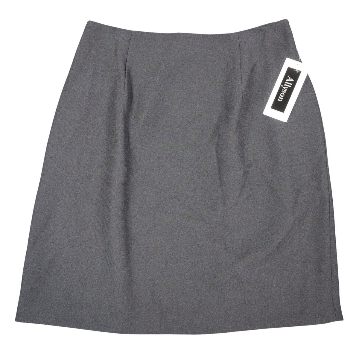 Allyson A-Line Skirt Womens 12 Vintage 90s Black Polyester Lined Career Wear - take2supply