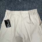 Southern Lady Vintage Pleated Shorts Womens 10 Khaki Twill NWT Deadstock 90s - take2supply