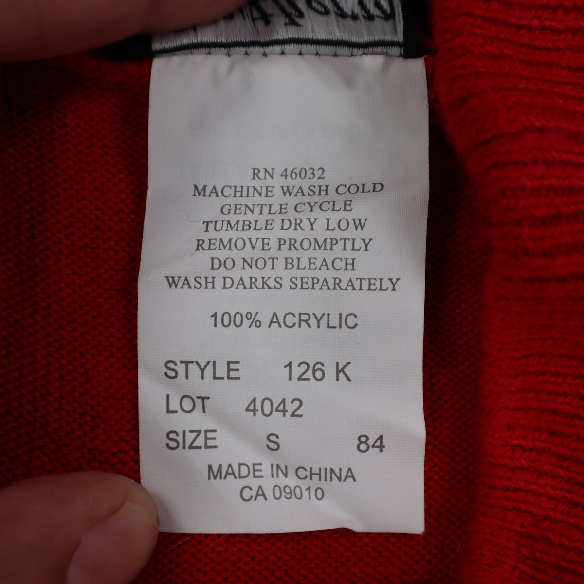 Southern Lady Mock Neck Sweater Womens Small Red Acrylic Knit Top NWT C1217 - take2supply