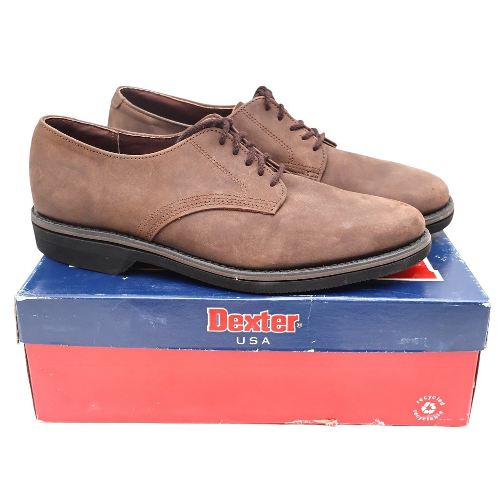 Dexter Classic Buck Mens 10.5 M Vintage Brown Leather Oxford Shoes Made in USA - take2supply