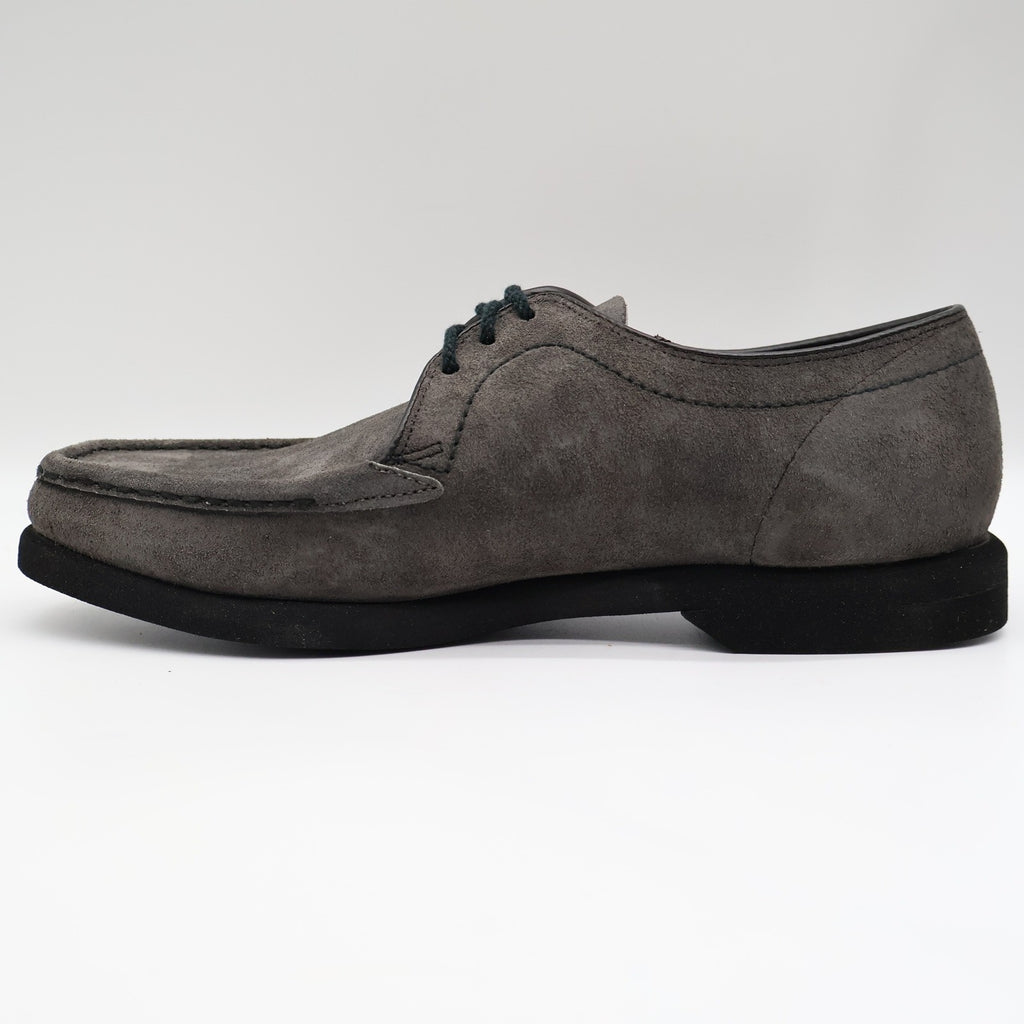 Crestline Oxford Shoes Mens 7 D Vintage Gray Suede Moc Toe Deadstock USA - take2supply
