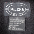 Selene Sport Puffer Vest Mens Medium Vintage 90s Red Fleece Lined Vinyl C1096 - take2supply