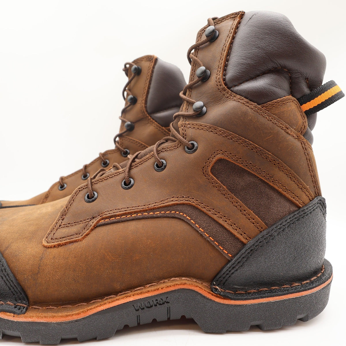 Worx by Red Wing 5815 Steel Toe Work Boots Mens 11 Brown Leather New - take2supply