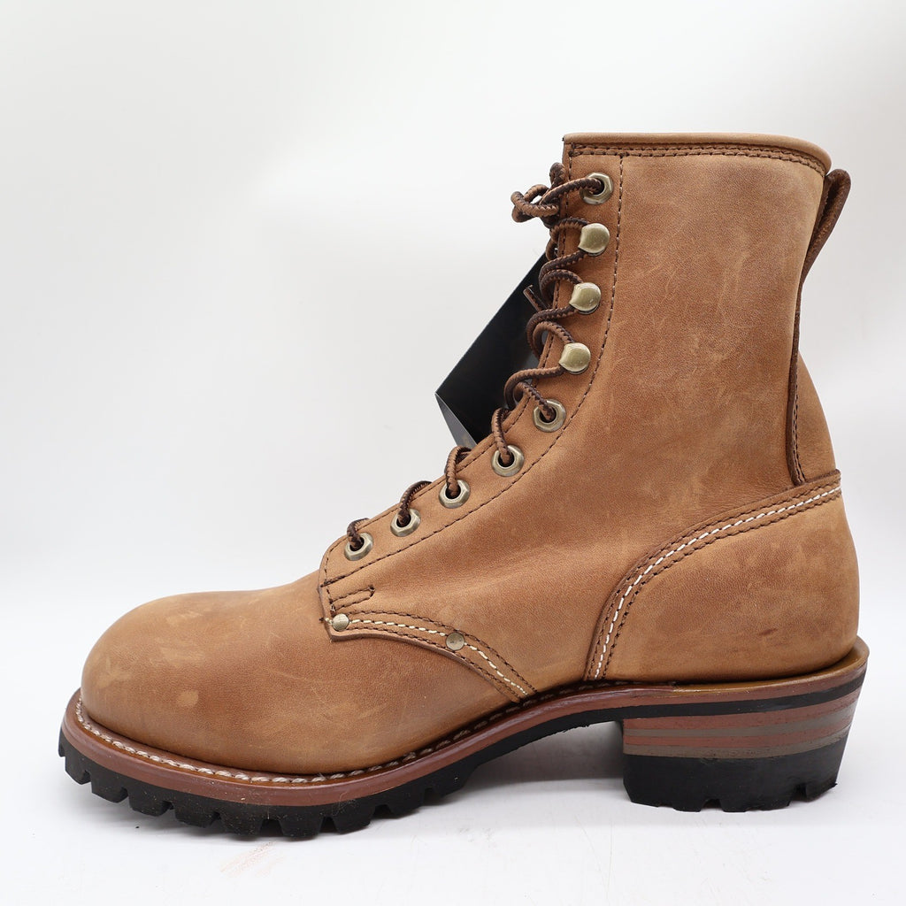 Carolina Logger Boots Mens 9 2E Brown Leather Steel Toe Work Boots NWT 8585 - take2supply