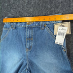 John Deere Y2K Carpenter Denim Shorts Boys 10 Blue Stone Wash NWT Deadstock - take2supply
