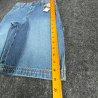 John Deere Y2K Carpenter Shorts Girls 10 Blue Stone Wash Denim NWT - take2supply