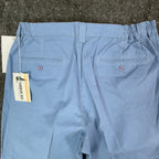 Vintage London Fog Mens 32 Blue Cotton Pleated Shorts Deadstock - take2supply