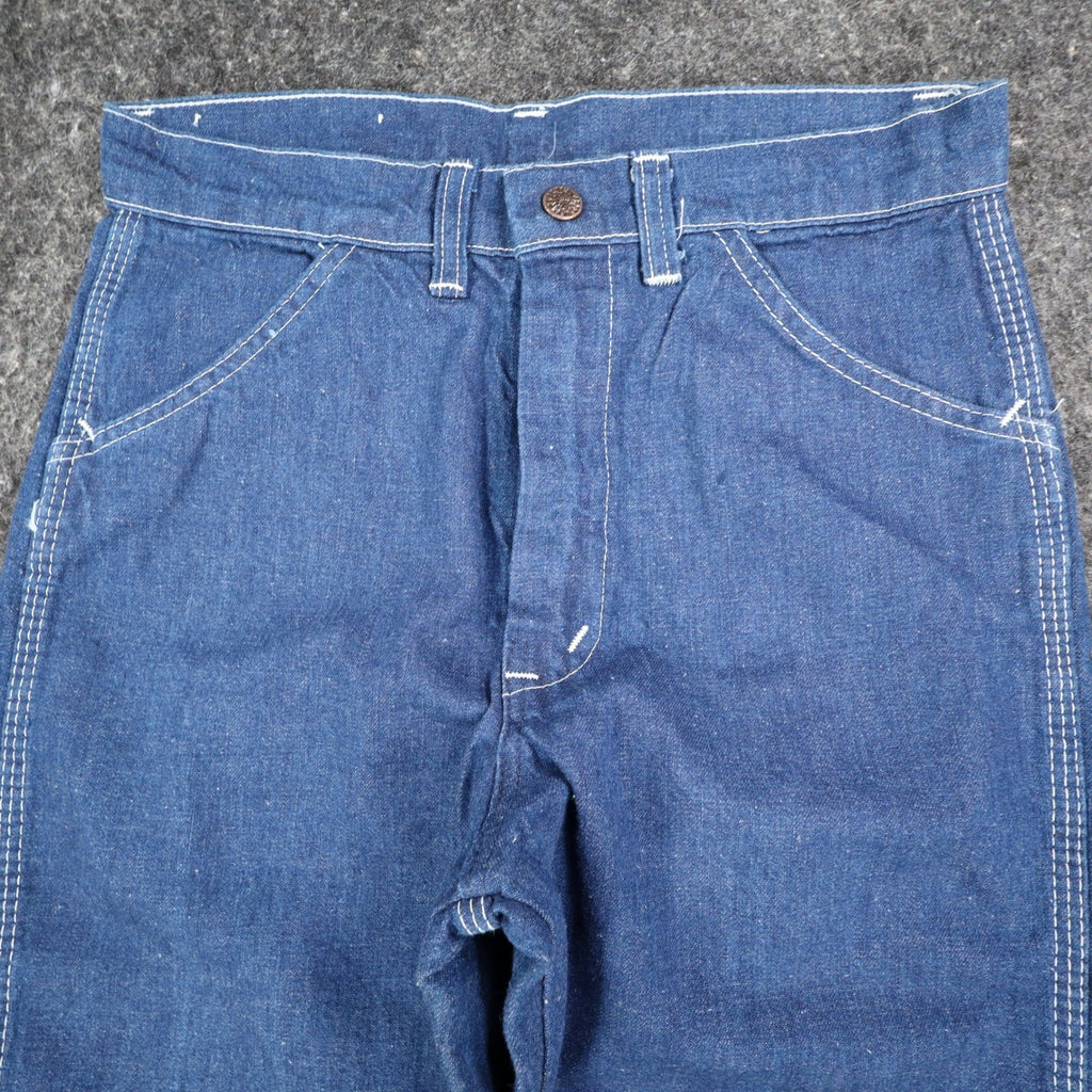 Dee Cee Rappers Jeans Womens 16 Regular Vintage Deadstock Blue Cotton USA Made - take2supply