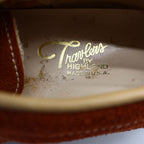 Travlers Lace Up Shoes Womens 5.5 Vintage Rust Brown Suede Gum Wedge Sole NOS - take2supply