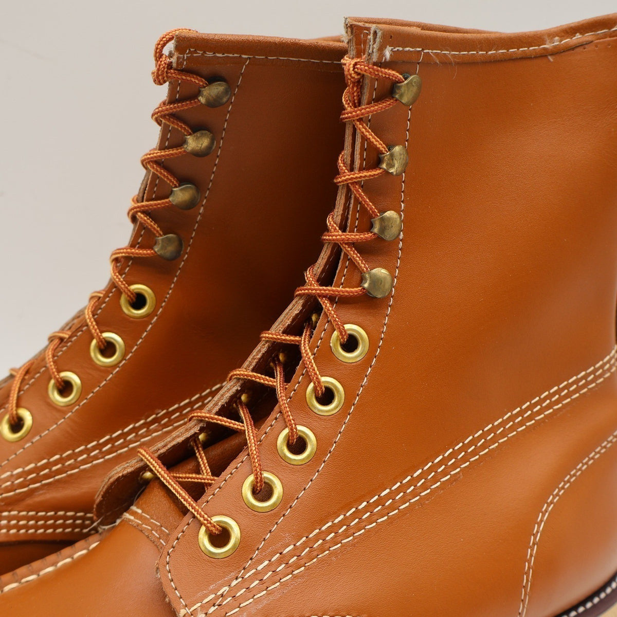 Cedar Crest Moc Toe Work Boots Mens 11 M Vintage Brown Deadstock 16-1657 - take2supply