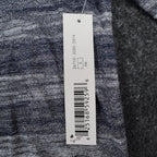 Tribal Top Womens Small New Ink Blue Space Dye Back Pleat Long Sleeve Knit C1101 - take2supply