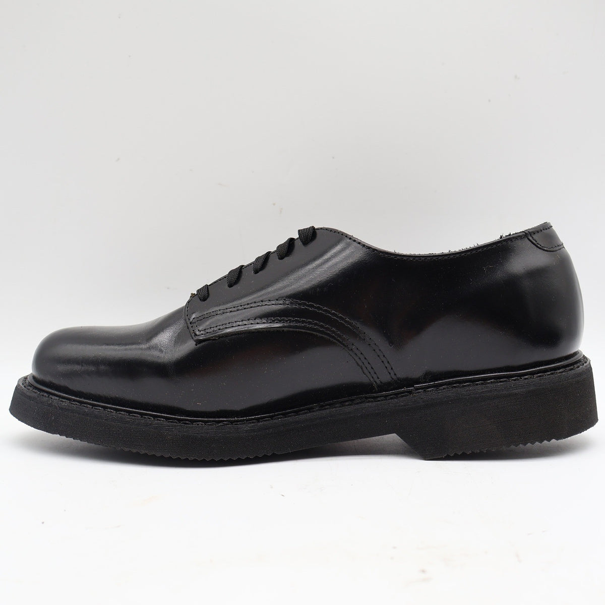 Carolina Uniform Service Oxford Mens 8.5 EE Wide Black Leather Shoes USA Made 32 - take2supply