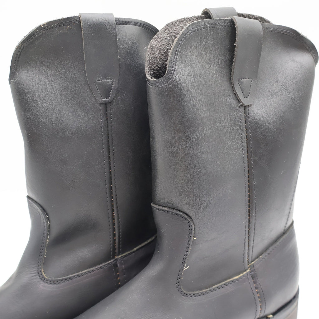 Cedar Crest Wellington Boots Mens 9 D Vintage Black Leather Work Boots 1839 USA - take2supply