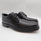 Hush Puppies Prinze Hopper Men's Black Leather Derby Oxford Dress Shoes - take2supply
