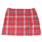 A. Byer Plaid Mini Skirt Womens 13 Vintage 90s Y2K Red Cotton Blend NWT USA - take2supply